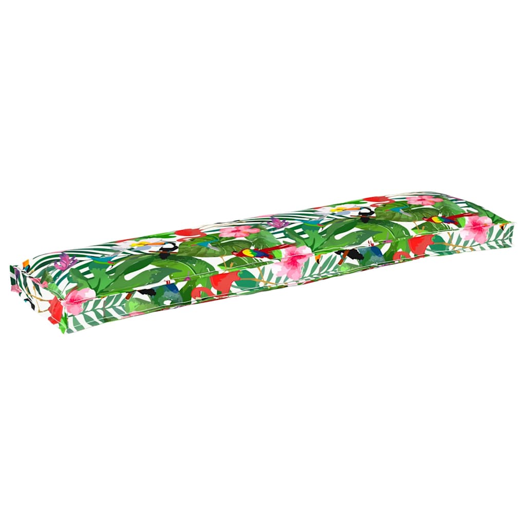 Pallet Cushion Set Floral 2 pcs Tropical jungle 150 x 40 x 8 cm